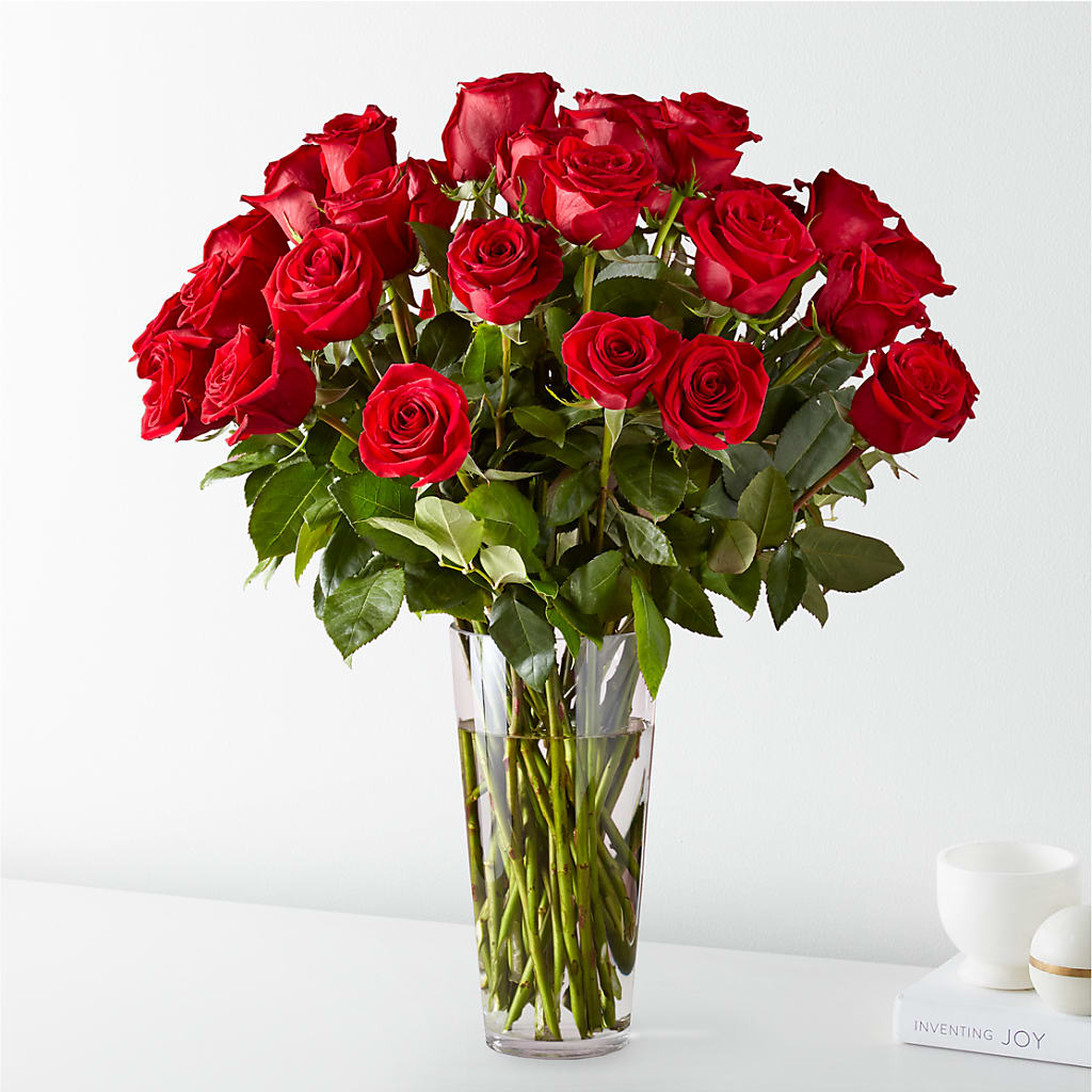 Long Stem Red Rose Bouquet – Flowers By Design, Midland TX