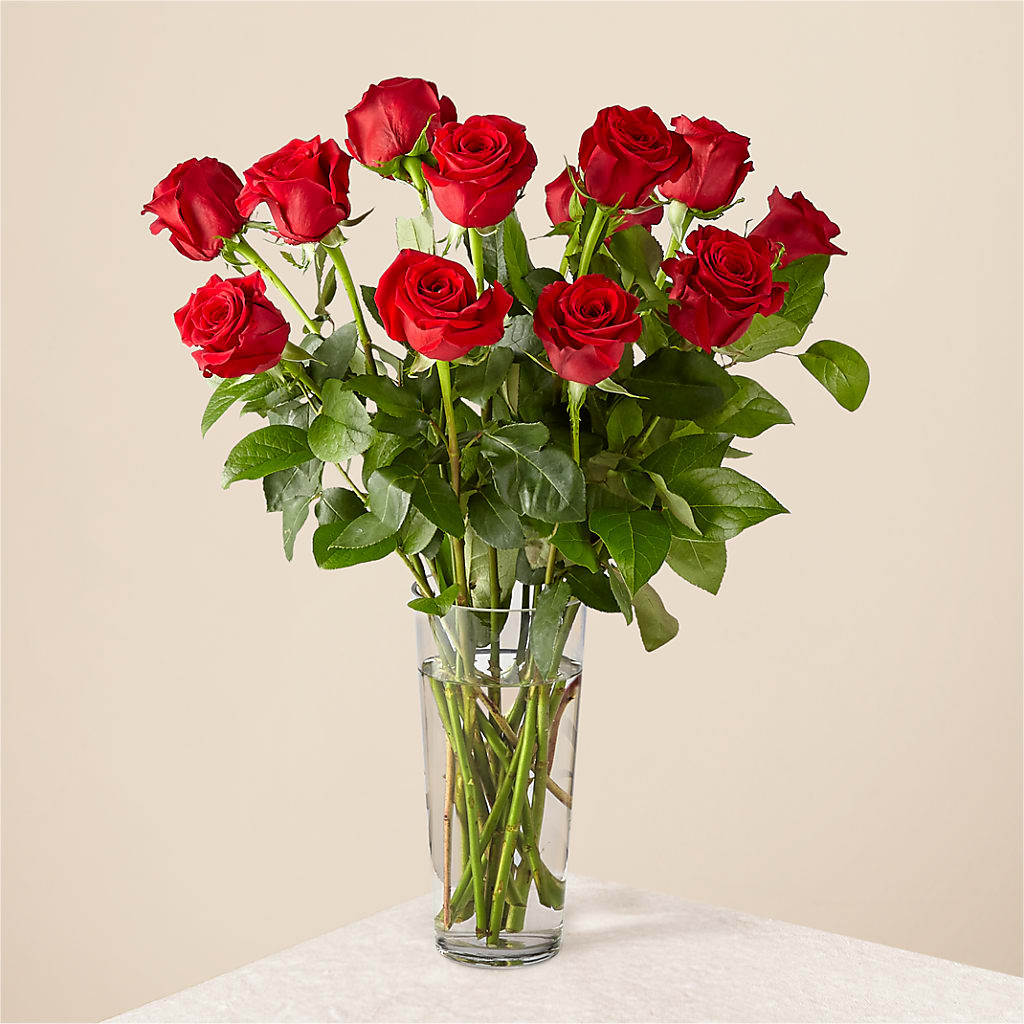 Long Stem Red Rose Bouquet – Flowers By Design, Midland TX