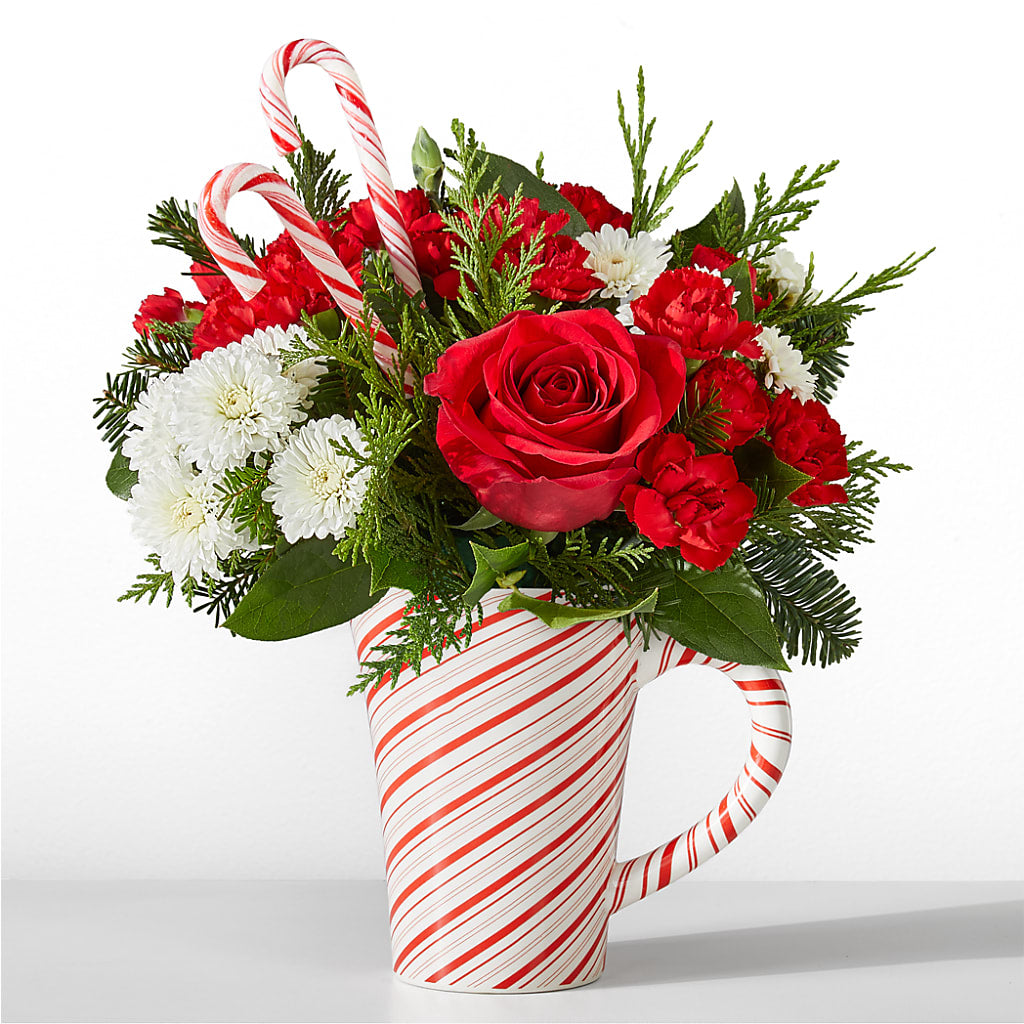 Peppermint Swirl Mug – Flowers By Design, Midland TX