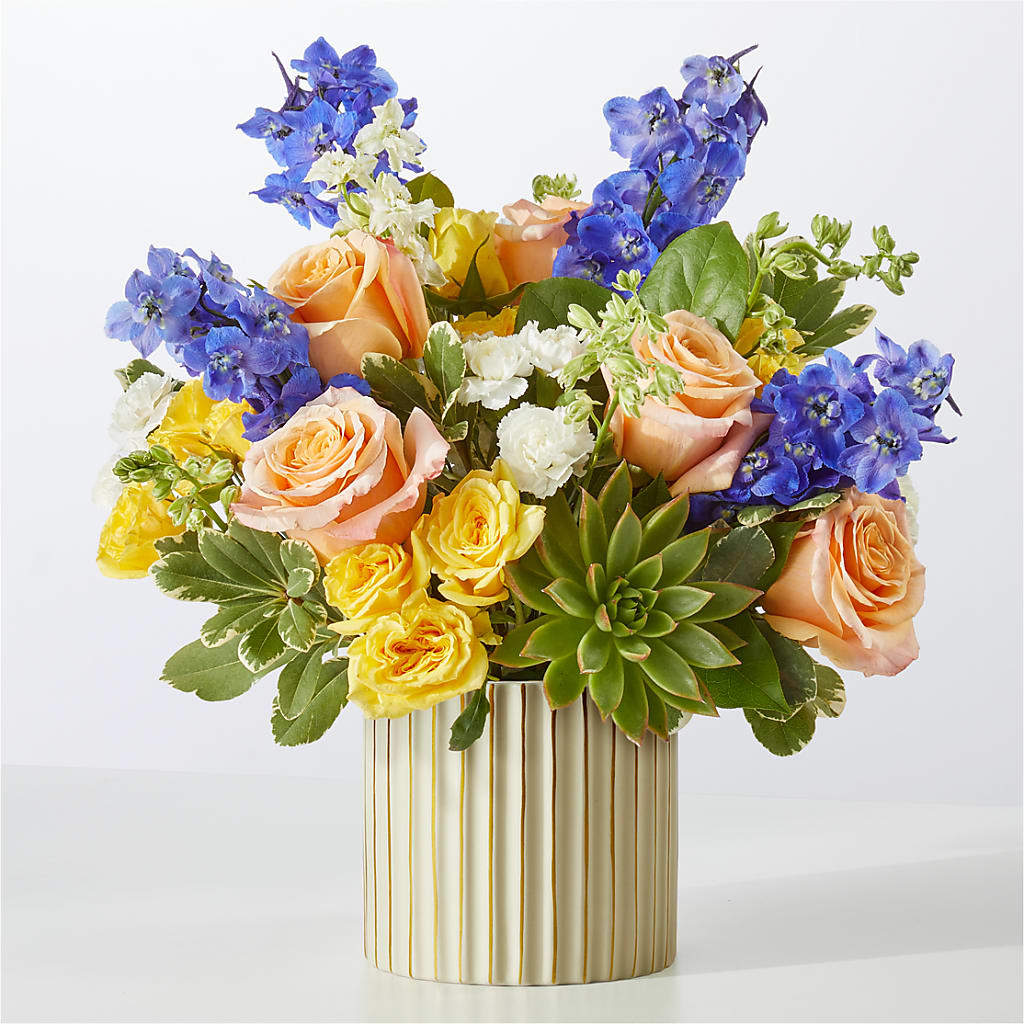 Cobalt Reverie Bouquet – Flowers By Design, Midland TX