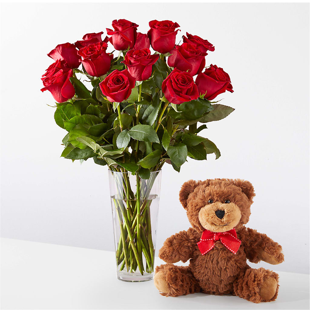 Romantic Long Stem Red Rose Bouquet Bundles – Flowers By Design, Midland TX