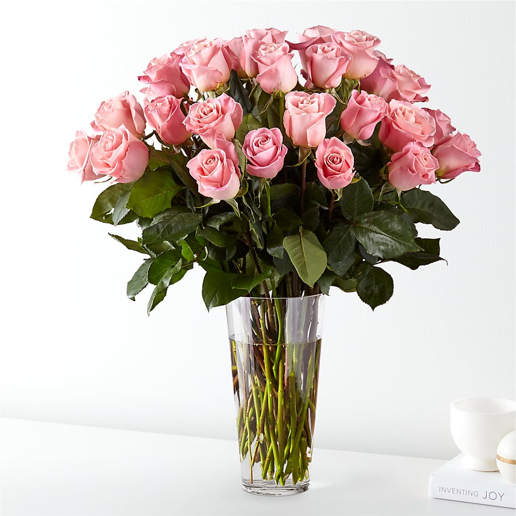 Long Stem Pink Rose Bouquet – Flowers By Design, Midland TX