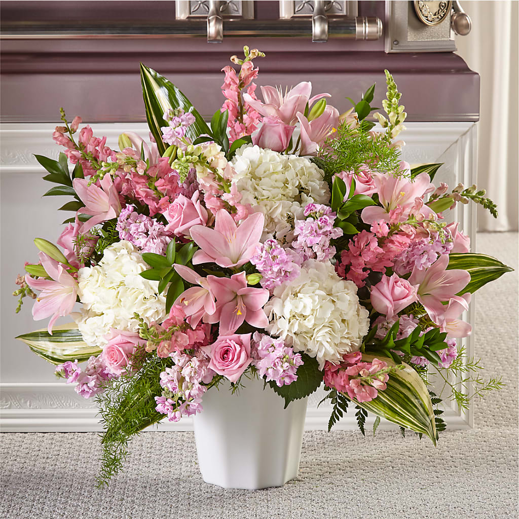 Simply Serene Floor Basket – Flowers By Design, Midland TX