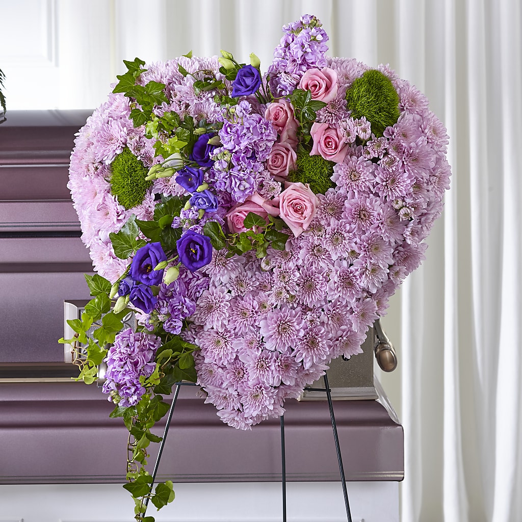 Treasured Love Standing Heart – Flowers By Design, Midland TX