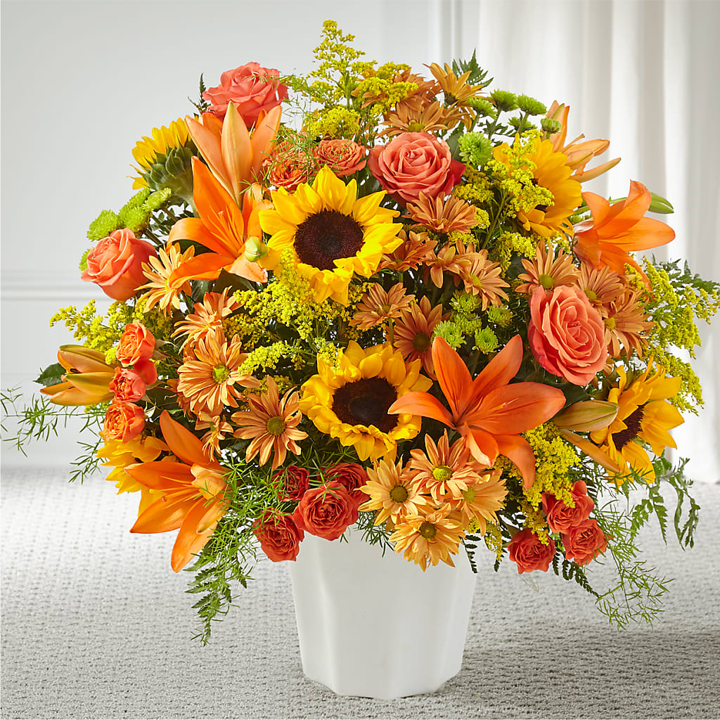 Harvest Thoughts Floor Basket – Flowers By Design, Midland TX