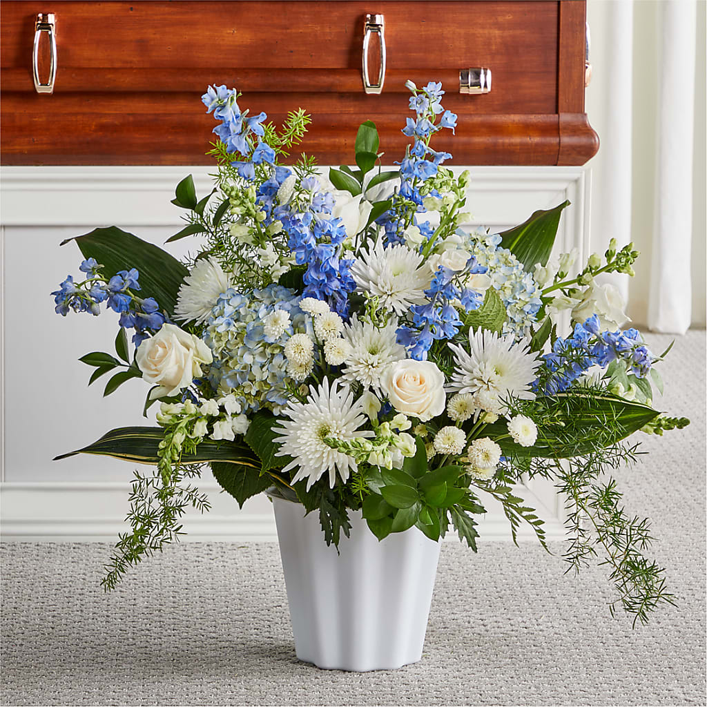 Everlasting Memories Floor Basket – Flowers By Design, Midland TX