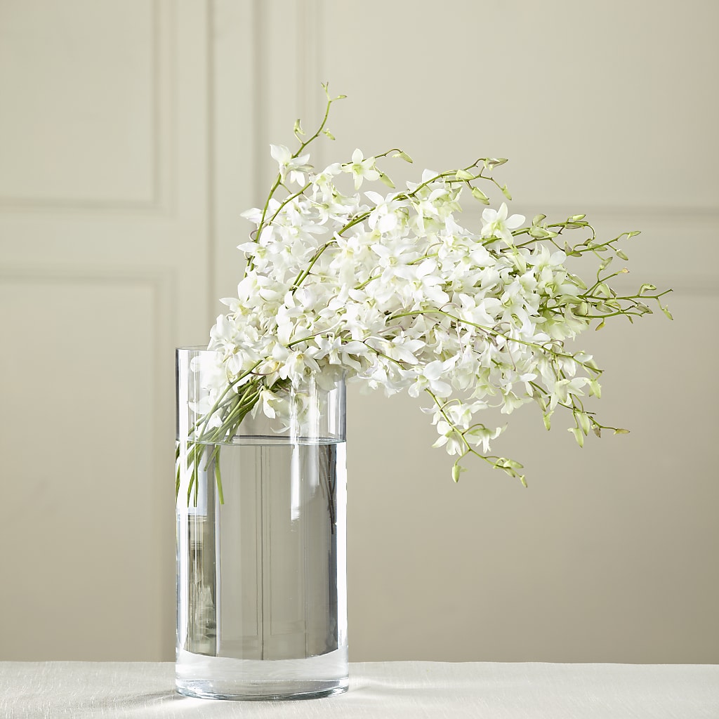 White Dendrobium Bouquet – Flowers By Design, Midland TX