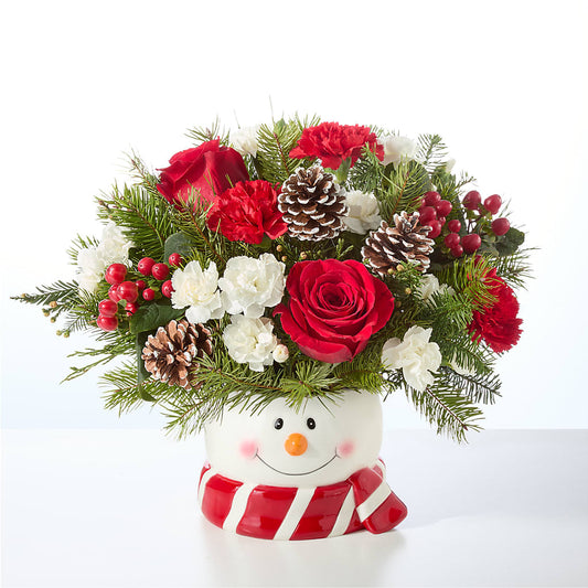 Jolly Snowman Bouquet –  Flowers By Design, Midland TX