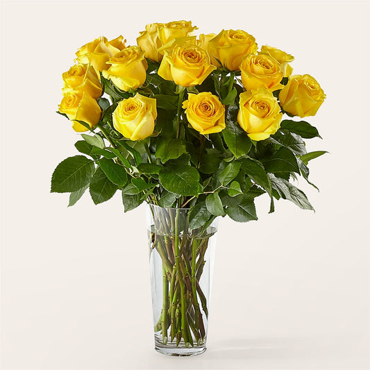 Long Stem Yellow Rose Bouquet –  Flowers By Design, Midland TX