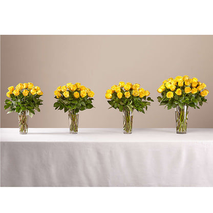 Long Stem Yellow Rose Bouquet –  Flowers By Design, Midland TX