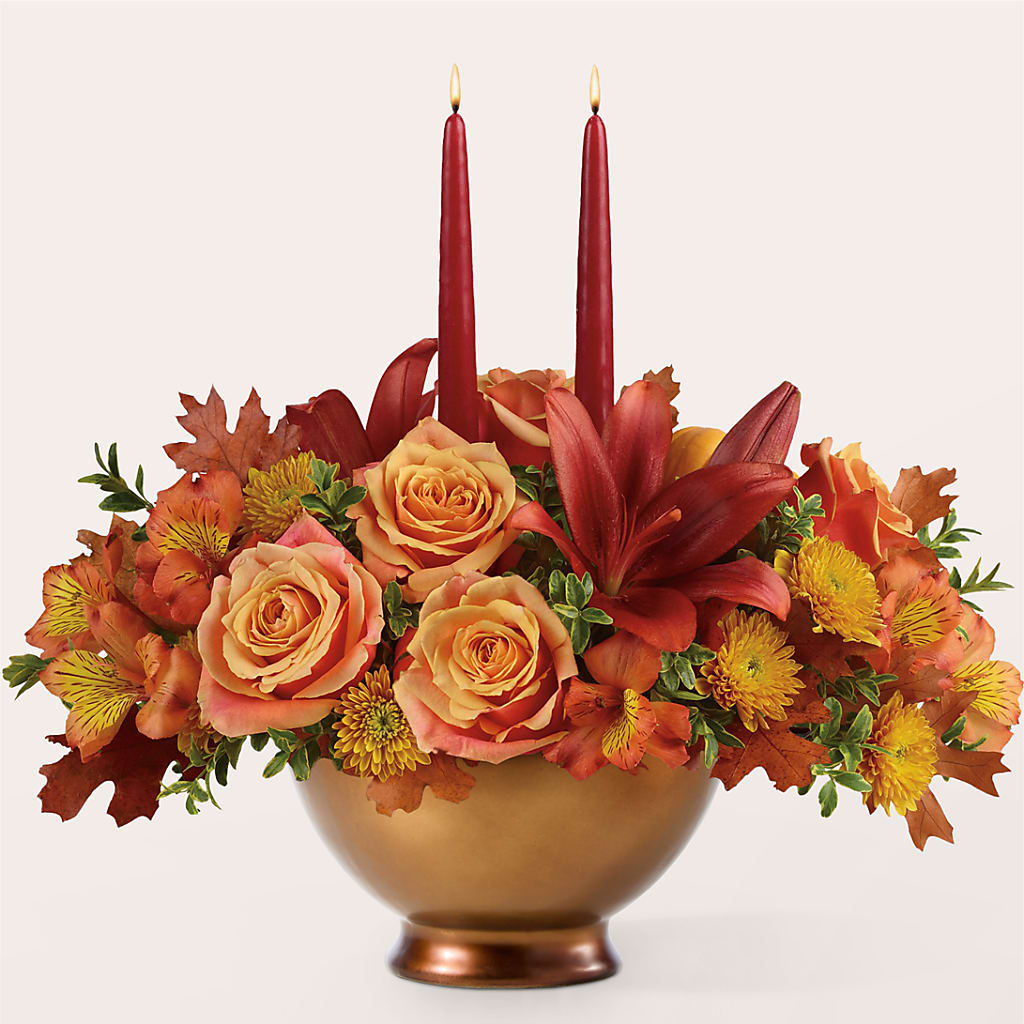 Harvest Table Centerpiece –  Flowers By Design, Midland TX