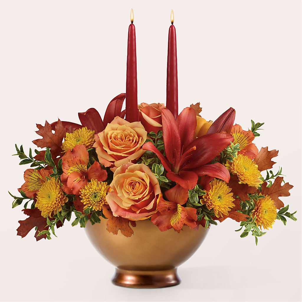 Harvest Table Centerpiece –  Flowers By Design, Midland TX
