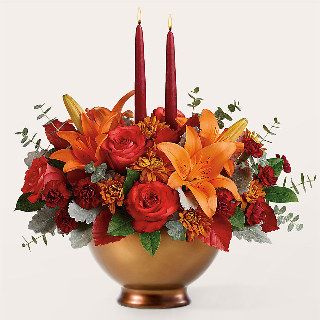Fruits of Fall Centerpiece –  Flowers By Design, Midland TX