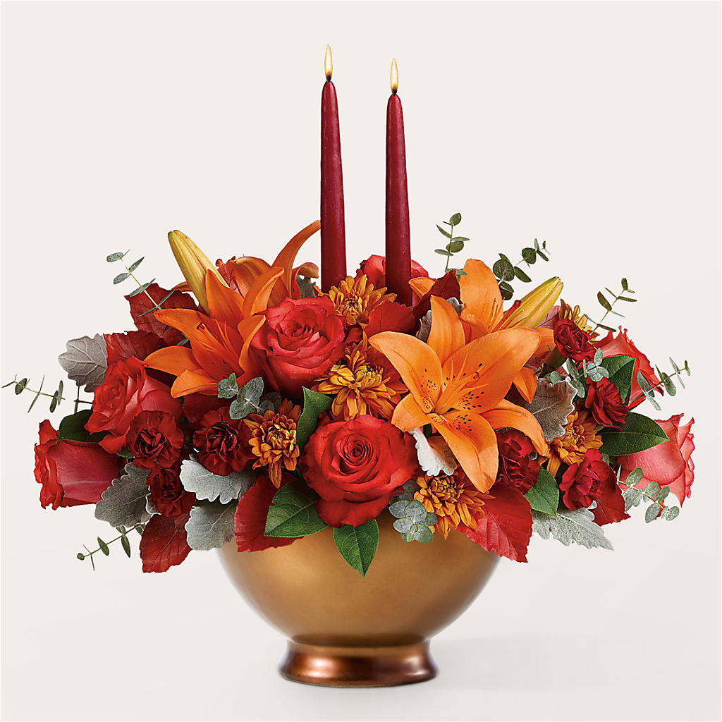 Fruits of Fall Centerpiece –  Flowers By Design, Midland TX