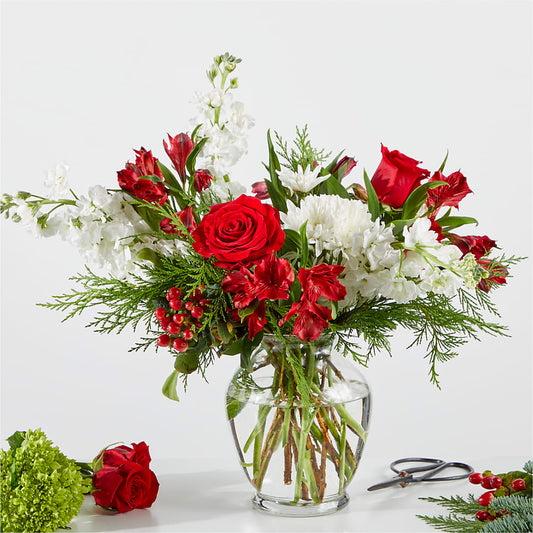Merry Moment Bouquet – A Florist Original –  Flowers By Design, Midland TX