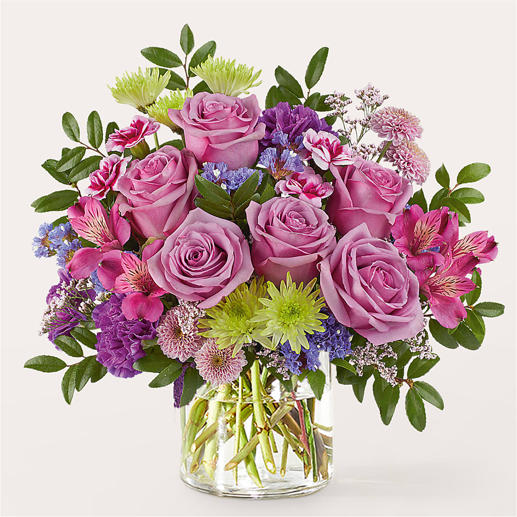 Glass Half Full Bouquet –  Flowers By Design, Midland TX