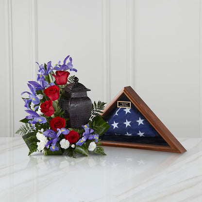 Patriotic Tribute Arrangement –  Flowers By Design, Midland TX