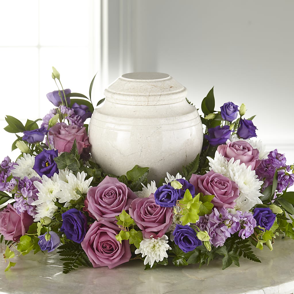 Blooming Sympathy Cremation Adornment –  Flowers By Design, Midland TX
