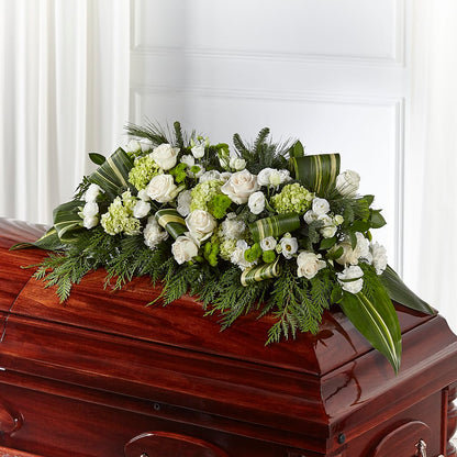 Hopeful Gesture Casket Spray –  Flowers By Design, Midland TX