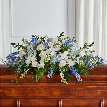 Timeless Essence Casket Spray –  Flowers By Design, Midland TX