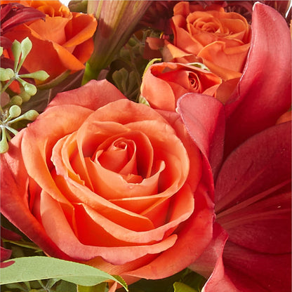 Crimson Leaves Bouquet –  Flowers By Design, Midland TX