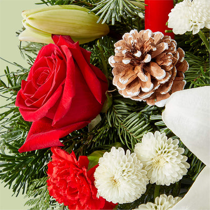 Seasonal Festivities Centerpiece –  Flowers By Design, Midland TX