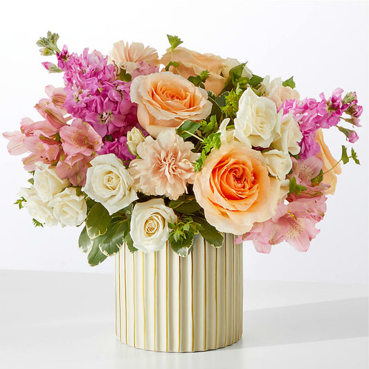 Paradise Bouquet with Ivory Vase –  Flowers By Design, Midland TX