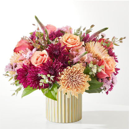 Berry Cobbler Bouquet with Ivory Vase –  Flowers By Design, Midland TX