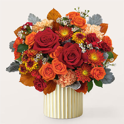Merlot Bouquet with Ivory Vase –  Flowers By Design, Midland TX