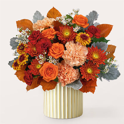 Merlot Bouquet with Ivory Vase –  Flowers By Design, Midland TX