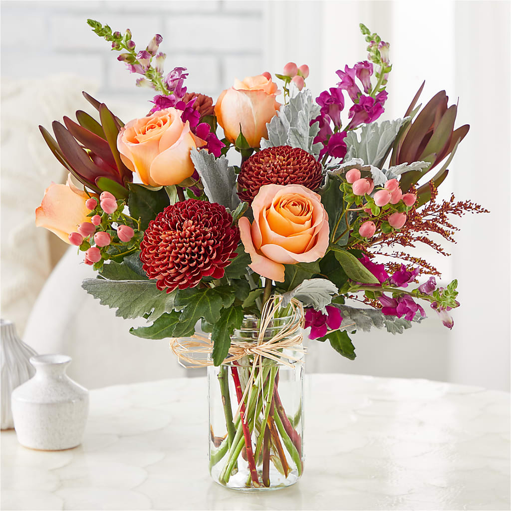 Moody Hues Bouquet –  Flowers By Design, Midland TX