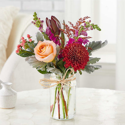 Moody Hues Bouquet –  Flowers By Design, Midland TX