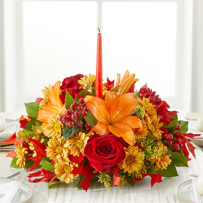 Autumn's Embrace Centerpiece –  Flowers By Design, Midland TX