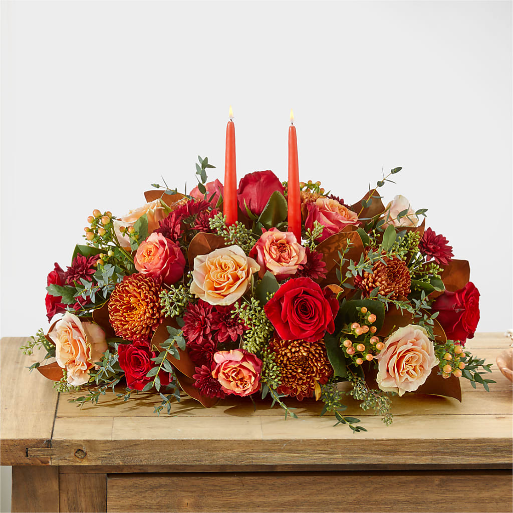 Gather Near Centerpiece –  Flowers By Design, Midland TX