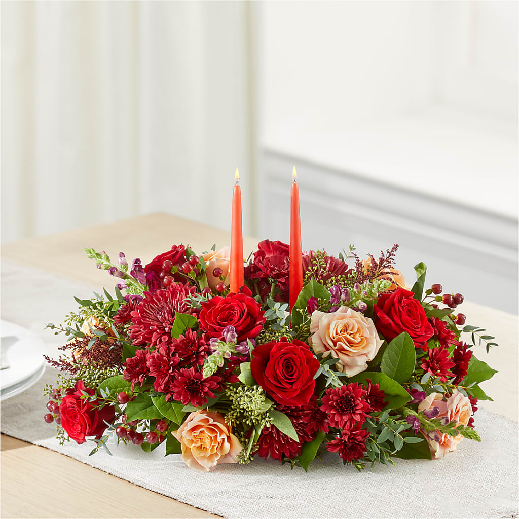 Most Thankful Centerpiece –  Flowers By Design, Midland TX