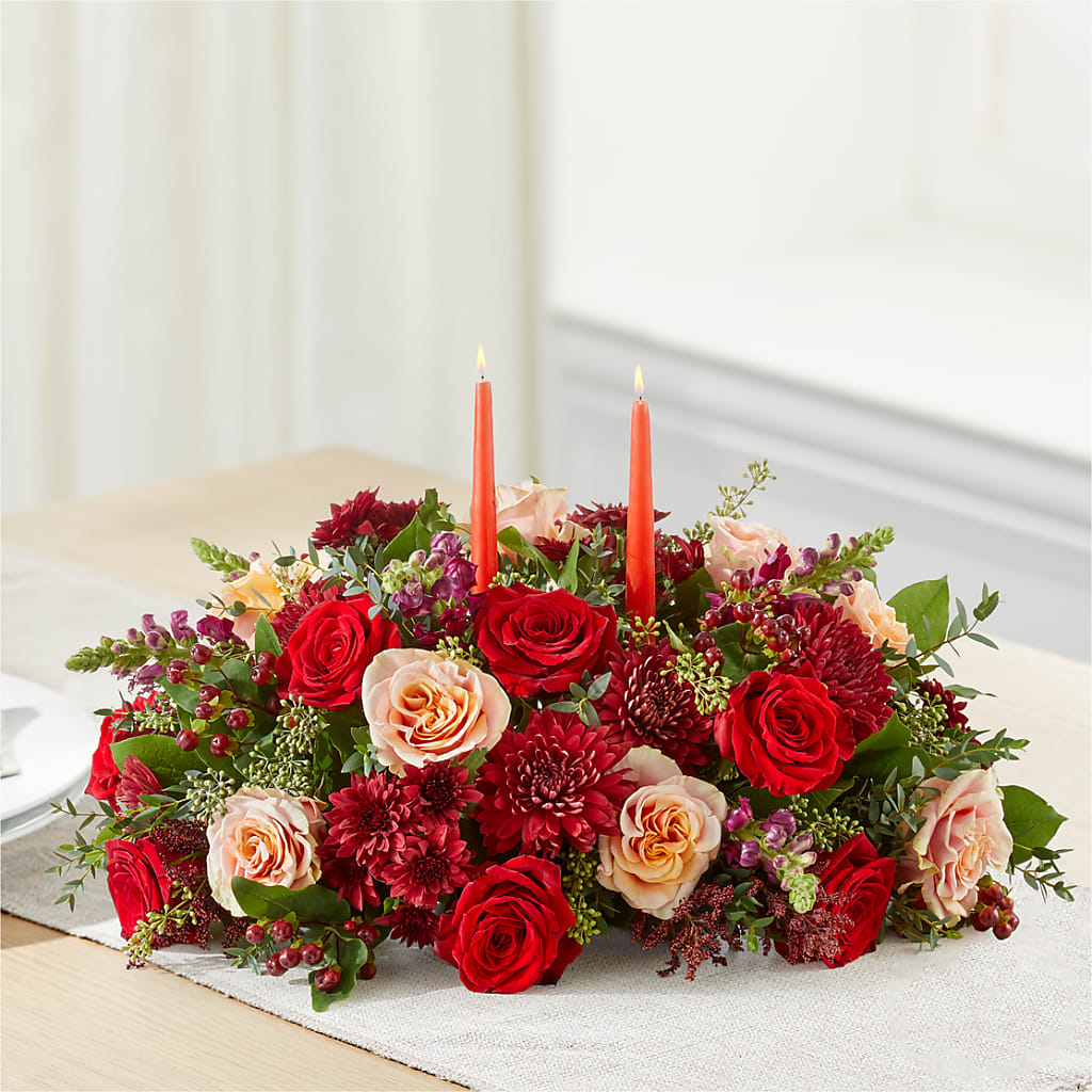 Most Thankful Centerpiece –  Flowers By Design, Midland TX
