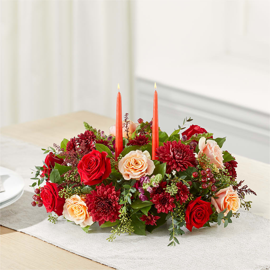 Most Thankful Centerpiece –  Flowers By Design, Midland TX