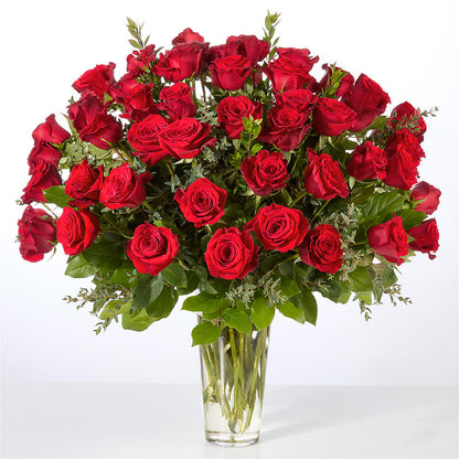 Forever Yours Fifty Stem Red Rose Bouquet –  Flowers By Design, Midland TX