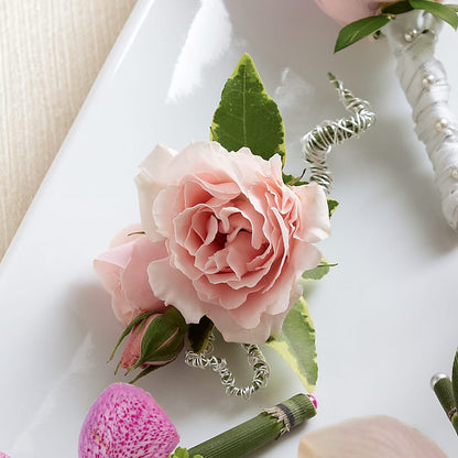 Pink Spray Rose Boutonniere –  Flowers By Design, Midland TX