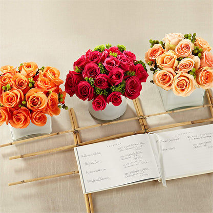 Dawn Rose Centerpiece –  Flowers By Design, Midland TX