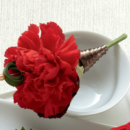 Red Carnation Boutonniere –  Flowers By Design, Midland TX